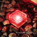 Wason Outdoor Garden Solar Glass Light Waterproop Square Square Solar Floor Tile Buried Light Ice Cube Rocks Garden Light